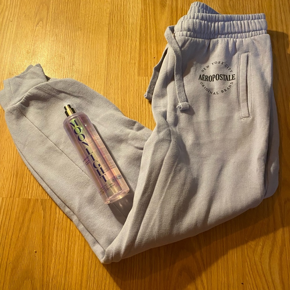 Purple sweat pants